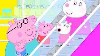 Peppa Pig Goes Up and Down on an Escalator  Peppa Pig Official Family Kids Cartoon