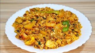 Aloo Ande Ki Bhujia Recipe  How To Make Egg Potato Masala By Maria Ansari 