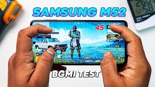 Samsung Galaxy M52 PUBG Test with FPS Meter Heating Test