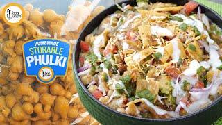 Dahi Phulki Chaat with Storable Phulki Method Recipe by Food Fusion