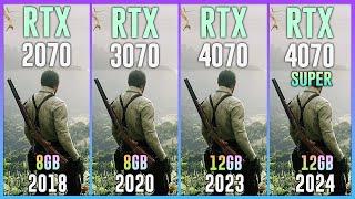 RTX 2070 vs RTX 3070 vs RTX 4070 vs RTX 4070 SUPER - Test in 20 Games