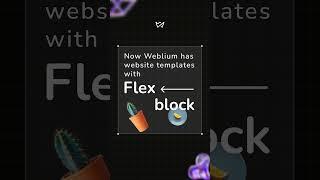 Now Weblium has website templates with Flex block