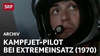 Piloten-Training mit Mirage-Kampfflugzeug  Kampfjet-Pilot bei der Schweizer Luftwaffe  SRF Archiv