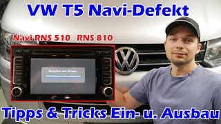 VW Navi RNS 510 defekt FEHLER Navigation wird aktiviert I RNS 810 VW T5 Passat Golf Phaeton