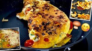 From nature to the pan  Mushroom omelette with chanterelles and fresh herbs HD