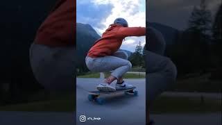Lisa Peters - The best downhill skateboard slides in the Austrian Alps