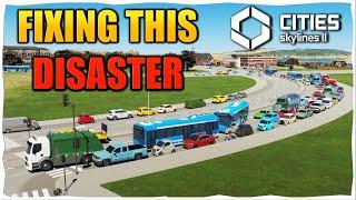 Fixing This Traffic NIGHTMARE In Cities Skylines 2