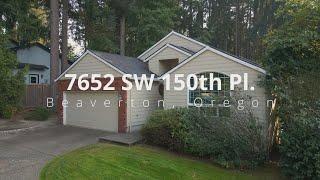 Gorgeous One Level Home in Beaverton  Video of 7652 SW 150th Pl. Beaverton Oregon