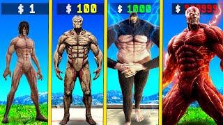 $1 ATTACK ON TITAN to $1000000000 ATTACK ON TITAN in GTA 5