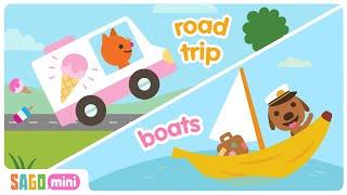 Sago Mini ROAD TRIP & BOATS   Interactive Learning Videos for Kids  Sago Mini World Gameplay