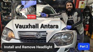 how to remove Headlamp  Replace Position Lamp on Vauxhall Antara #headlight Part 2