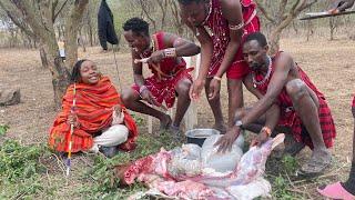 African Village Life Cooking Most Appetizing Maasai Food