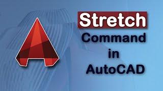 How to use stretch command in AutoCAD 2022