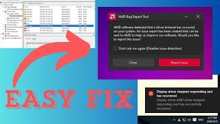 How to fix AMD Driver Timeout amduw23g  amdwddmg