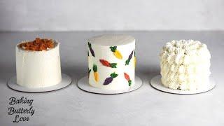 Three Carrot Cake Decorating Ideas