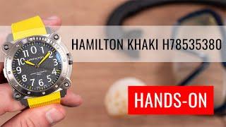 HANDS-ON Hamilton Khaki Navy BeLOWZERO Automatic H78535380