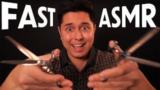 ASMR  The FASTEST Haircut & Shave Youve EVER seen