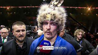 EMOTIONAL Oleksandr Usyk REACTS to beating Tyson Fury for undisputed 