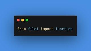 Python Functions from Other Files ‍ #shorts
