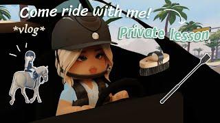  Come to a private riding lesson with me  Berry Avenue LCS  VLOG   voiced