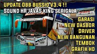 UPDATE  OBB BUSSID V3.4 HR JAVAS KING SERIGALA NEW GARASI MAP NEW BANGUNAN