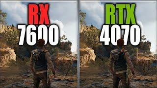 RX 7600 vs RTX 4070 Benchmarks - Tested 20 Games