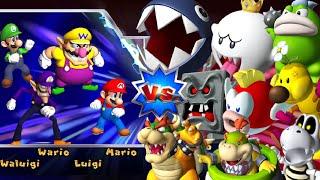 Mario Party 9 - Boss Rush Challenge - All Boss Battles Master Difficulty