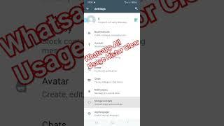 How to Clear Whatsapp Usage History  #shorts #viralshort #shortvideo #trending #whatsapp