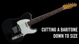 Cutting a Baritone Down to Size #guitar #guitarist #fender #fendersquier #fendertelecaster