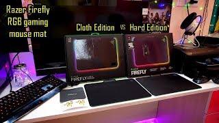 Razer Firefly Hard vs Cloth Mousemat difference which is the best RGB mousemat
