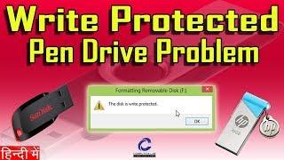 100% Solved Pen Drive Write Protection Error  How to solve Write Protection on memory card ???