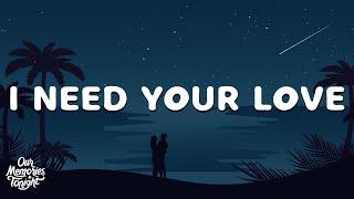 Calvin Harris Ellie Goulding - I Need Your Love Lyrics