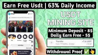 New Usdt Earning Site  USDT Mining Site 2024 Best Investment  TrxUsdt Earning Website 922