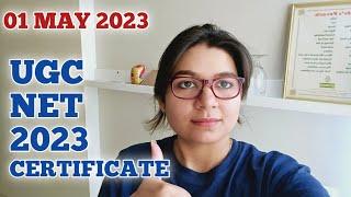 UGC NET 2023 CERTIFICATE UPDATE BY SHEFALI MISHRA  UGC NET 2023