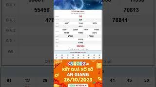 XSAG 26102023 - XSAGIANG - Xổ số kiến thiết An Giang ngày 26 tháng 10 năm 2023 #xsag #kqxsag #sxag
