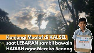 Potret MUALAF di Pedalaman Kalimantan Idulfitri penuh Kebahagiaan karena dapat Bantuan