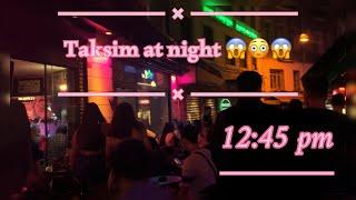 Taksim at night in Istanbul.Istiklal street_ تقسيم شارع الاستقلال ليلًا 