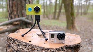 XiaoMi Yi veiksmo kamera  GoPro  SJcam S5000 Plus  Mobius testas