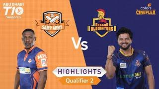 Morrisville Samp Army vs Deccan Gladiators  Qualifier 2  Abu Dhabi T10 Season 6  Colors Cineplex