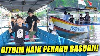 PERAHU TELOLET DITDIM MAIN KE TASIKMALAYA PENASARAN MAU NAIK PERAHUN YANG ADA BASURINYA..