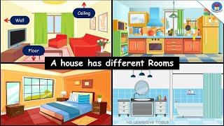 My House  Parts of the House  Uses of House  Different rooms in the house  House vocabulary EVS