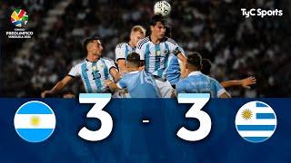 Argentina 3-3 Uruguay  Preolímpico Sudamericano Sub-23 Venezuela 2024