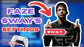 FaZeSways NEW Chapter 5 Season 3 Fortnite SETTINGS BEST CONTROLLER SETTINGS