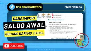 IMPORT SALDO AWAL ITEM GUDANG DARI EXCEL #tutorialipos #saldoawalitem #ipos5