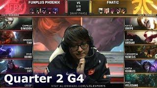 FPX vs FNC - Game 4  Quarter Finals S9 LoL Worlds 2019  FunPlus Phoenix vs Fnatic G4