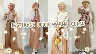 INSPIRASI OOTD WARNA COKSU COCOK UNTUK HIJABERS KEKINIANPART 1#ootd