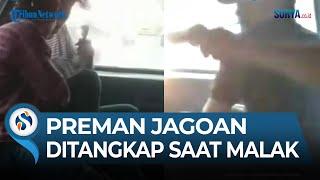 Preman Sok Jago Ditangkap Polisi Saat Palak Penumpang di Dalam Angkot.