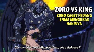 Zoro Vs King Pedang Enma Menyerap Busoshoku Haki Zoro - One Piece Episode 1058