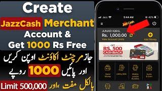 How to Create JazzCash Merchant Account 2021  Get Rs 1000 Bonus  JazzCash Business Account