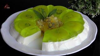 Easy Dessert Idea - Fruit Jelly - ژله میوه ای با فرنی